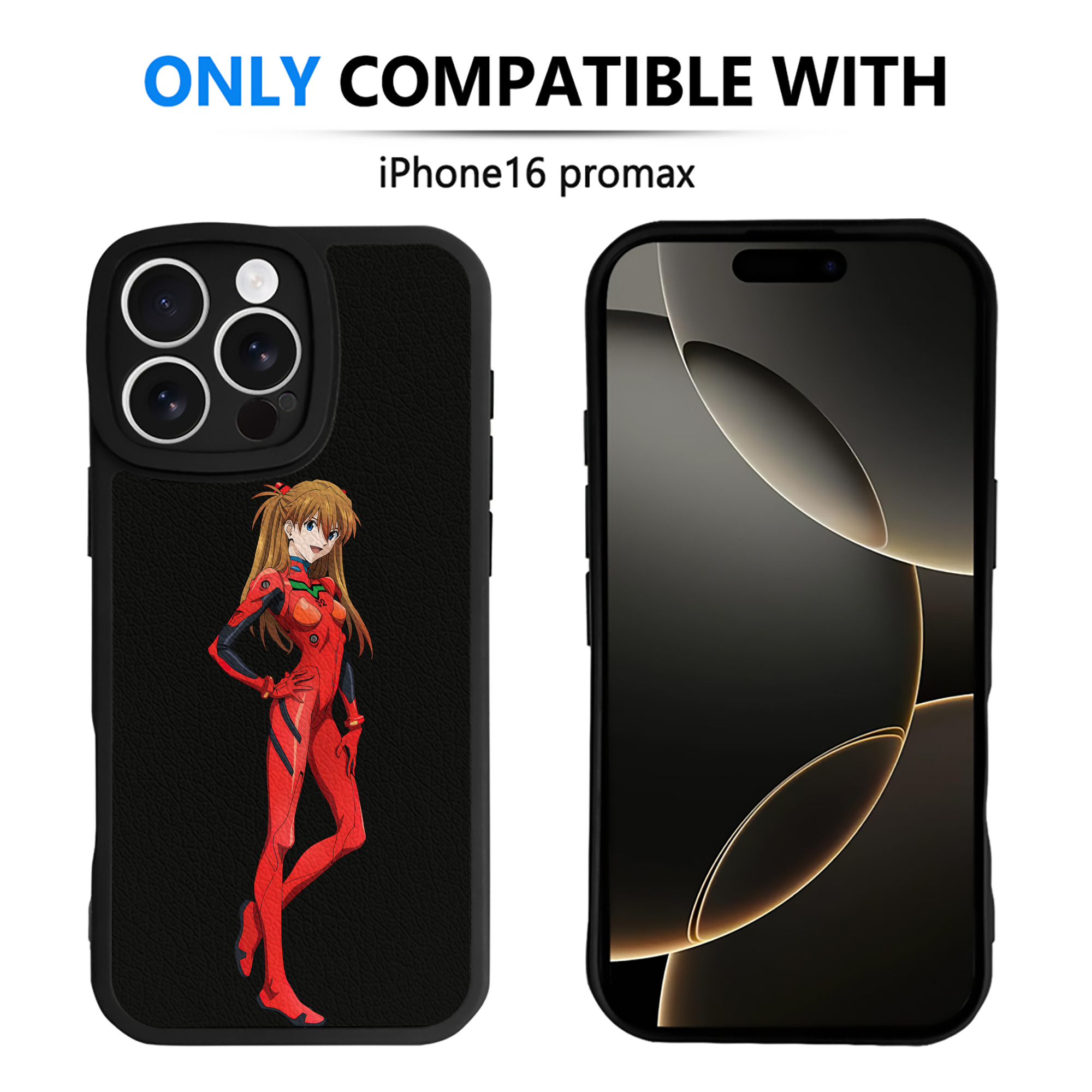 （画像用） EVA 新世紀エヴァンゲリオン 【iPhone 16シリーズ対応】シリコンスマホケース（レザー調） 材質：シリコン